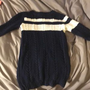 Blue and white sweater for sale!!
